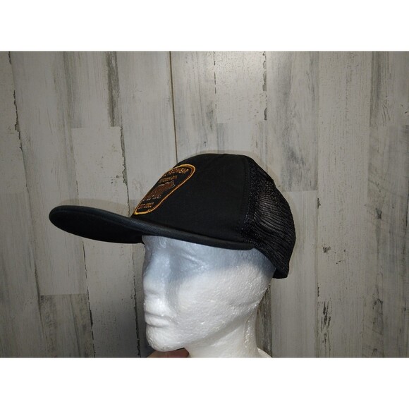 Coal Headwear Cap Hat Black Front Patch Logo Flat Brim Adjustable - Picture 3 of 6